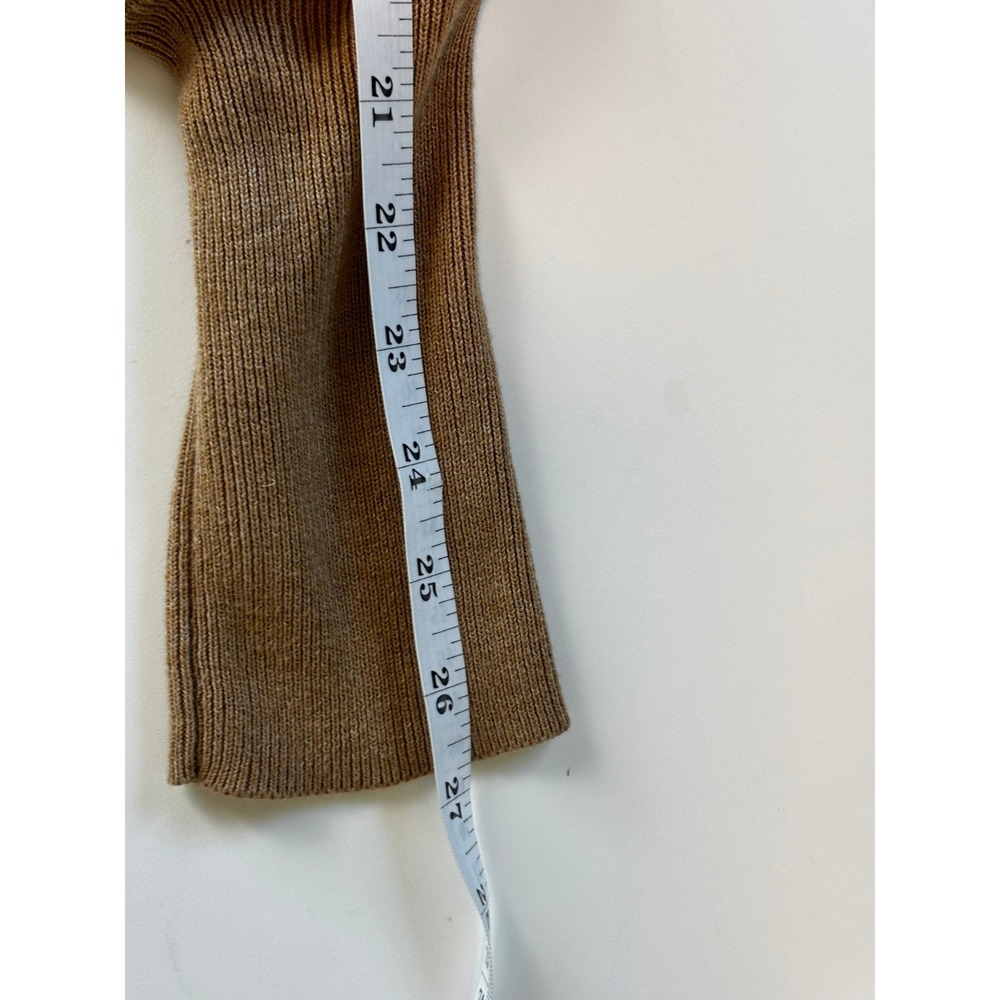 1 STATE Women Ribbed Balloon Sleeve Sweater Camel Tan Size L - Picture 8 of 9